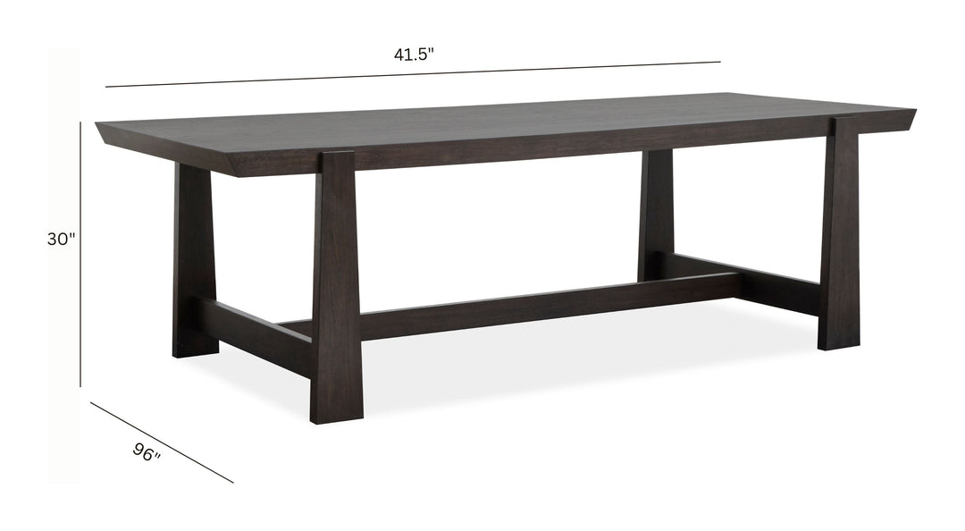 Tauren Coffee Bean Trestle Dining Table - D6434-21