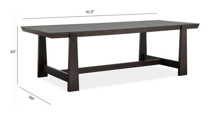 Tauren Coffee Bean Trestle Dining Table - D6434-21