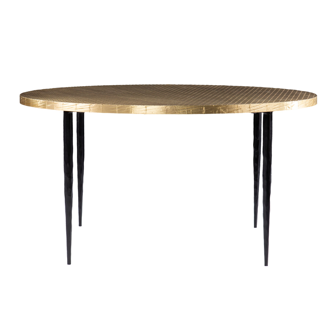 American Home Furniture | SEI Furniture - Judmont Round Cocktail Table w/ Embossed Top