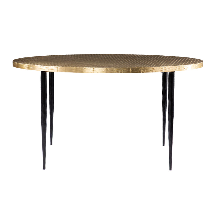 American Home Furniture | SEI Furniture - Judmont Round Cocktail Table w/ Embossed Top