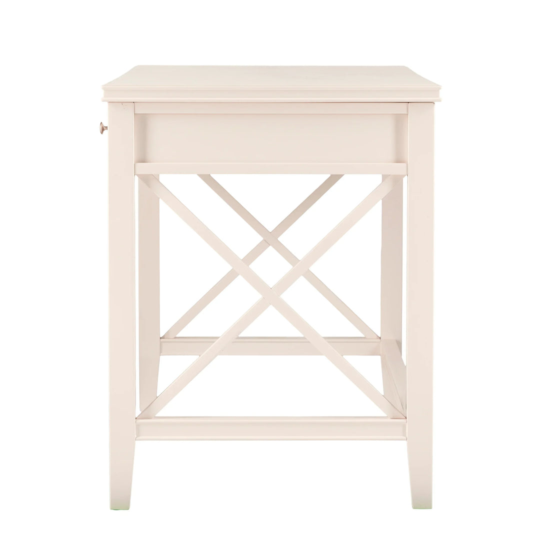 Larksmill Writing Desk - Modern Farmhouse Style - Off-White - AmericanHomeFurniture