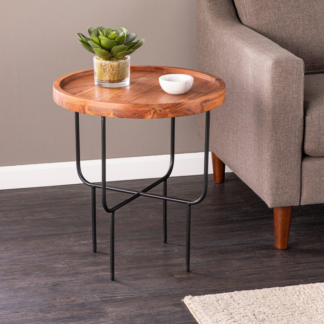 Marisdale Round End Table - AmericanHomeFurniture