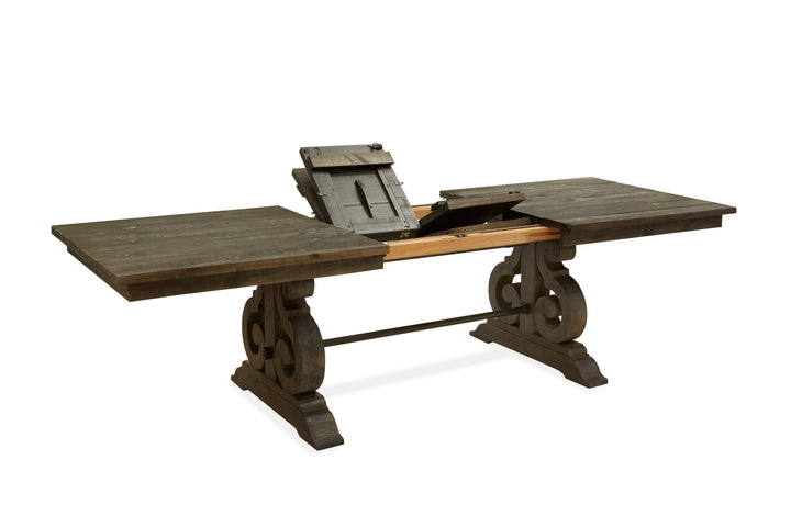 Bellamy Peppercorn Extendable Rectangular Dining Table - D2491-20