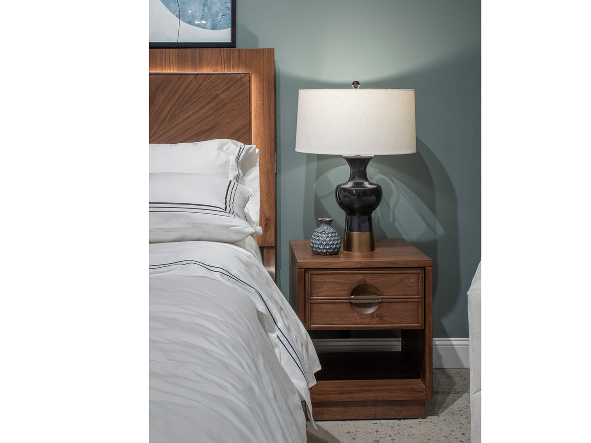 Selena Brown Open Nightstand - B6607-05