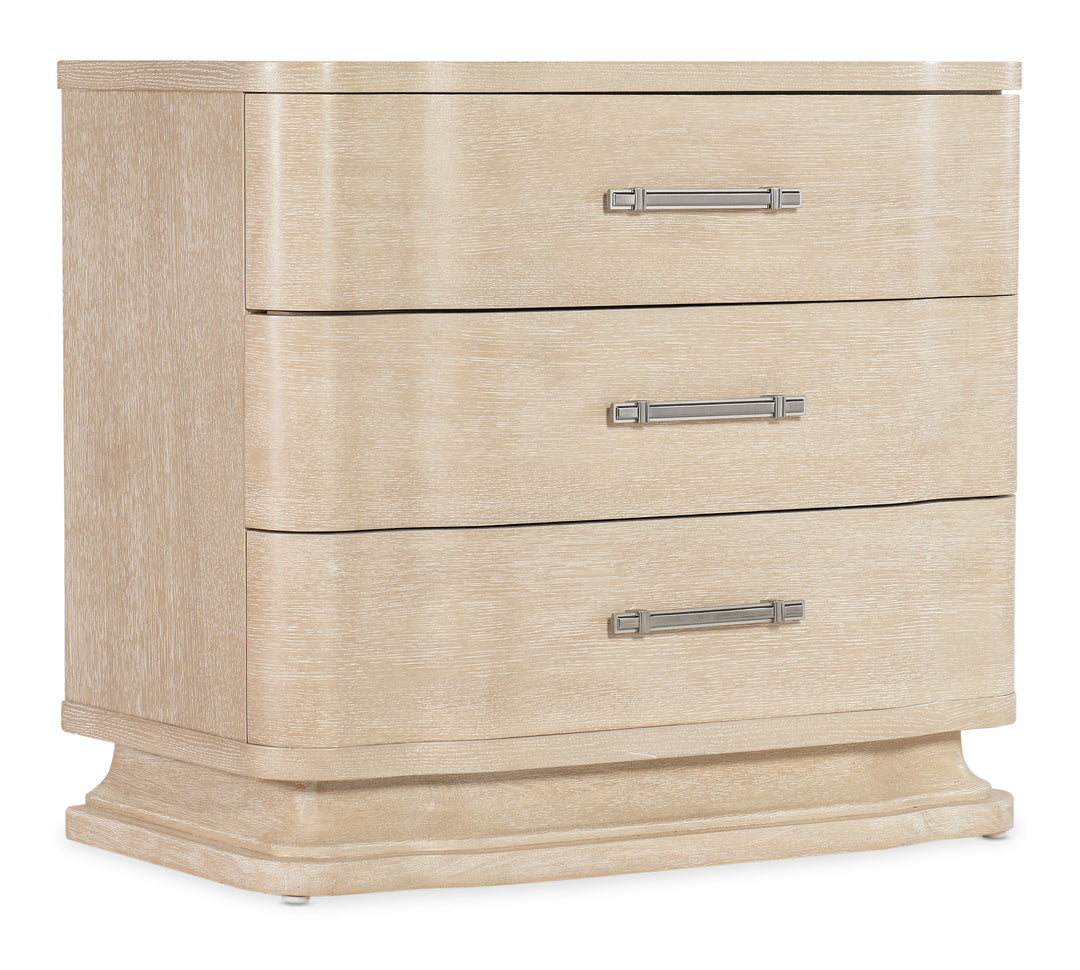 American Home Furniture Hooker Furniture Nouveau Chic Three Drawer Nightstand