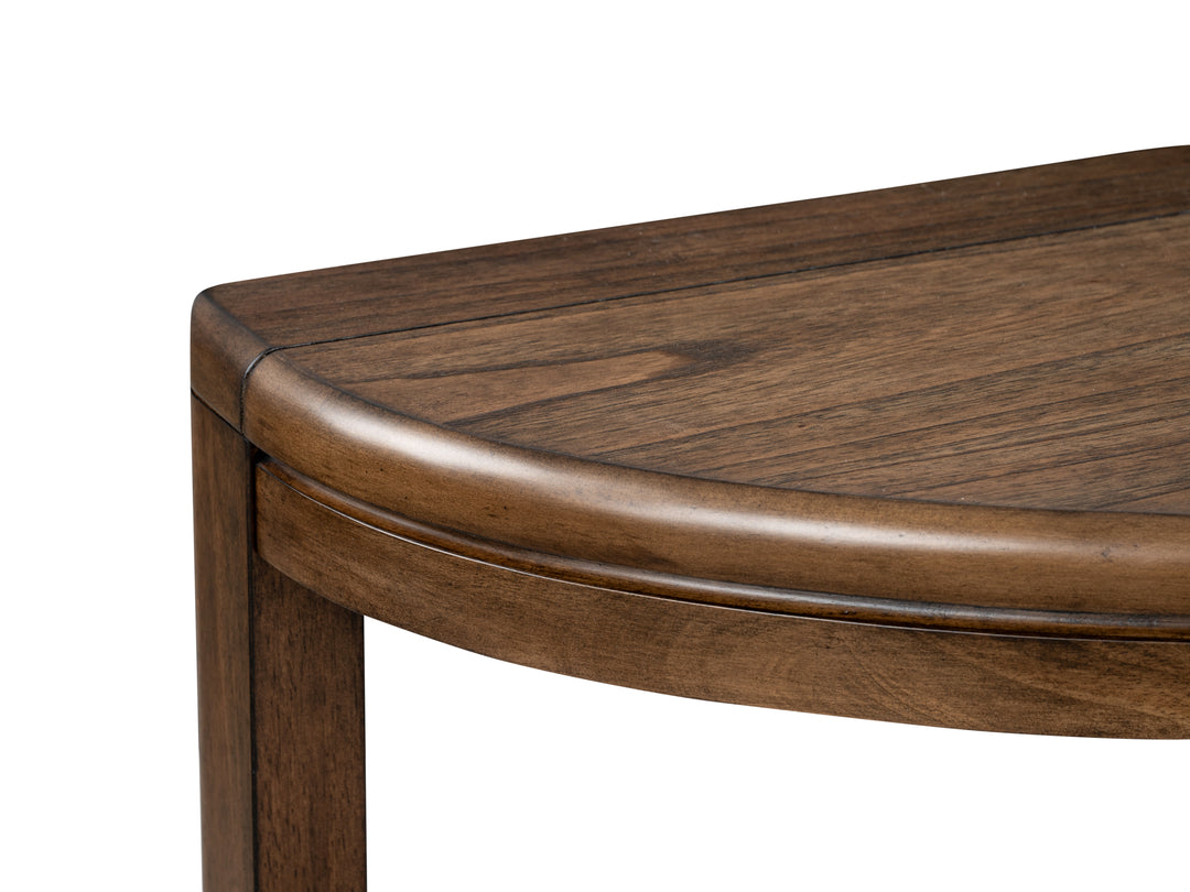 Connolly Brown Demilune Sofa Table - T6499-75