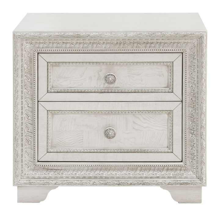 Camila Creamy White 2 Drawer Nightstand - P269140S