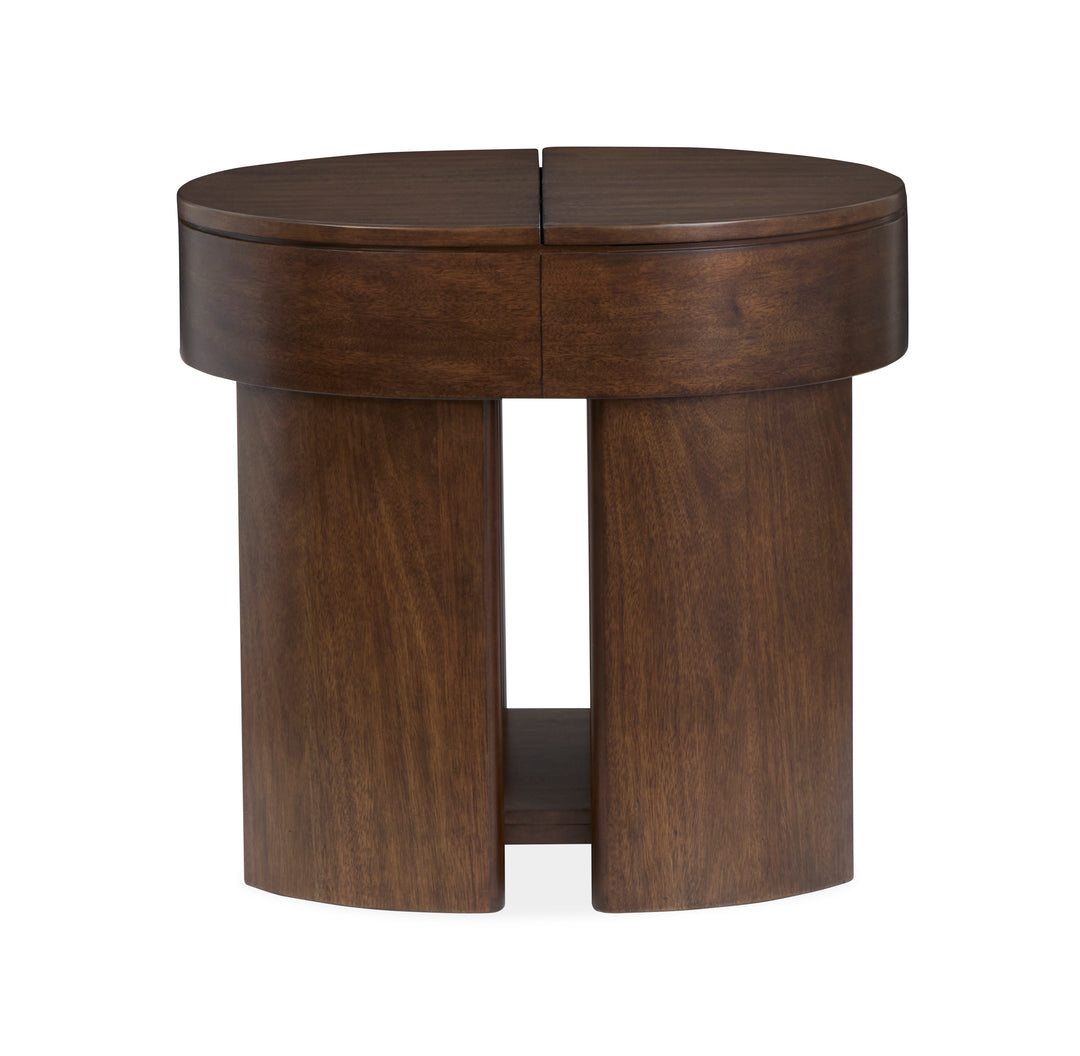 Holloway Toasted Almond Oval End Table - T6501-07