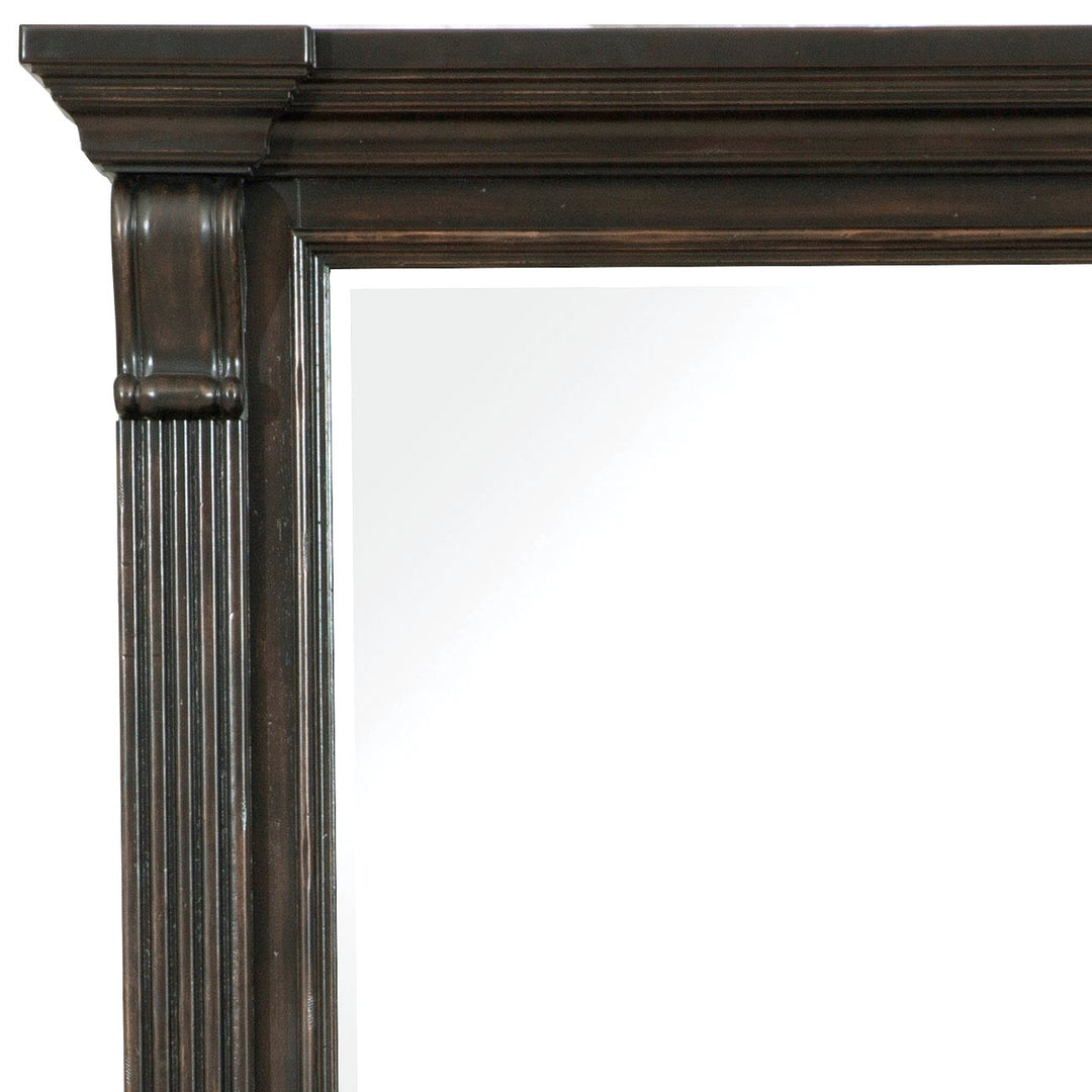 Caldwell Smoked Molasses 11 Drawer Dresser With Mirror - P012-BR-K7