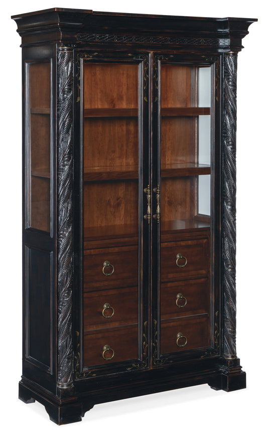 American Home Furniture Hooker Furniture Charleston Display Cabinet