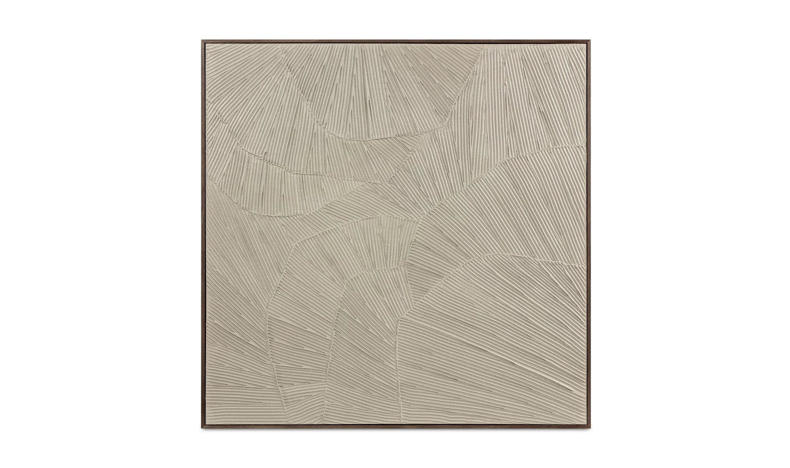 Moe's Home Collection Flutter Framed Painting Cool Beige WALL ART