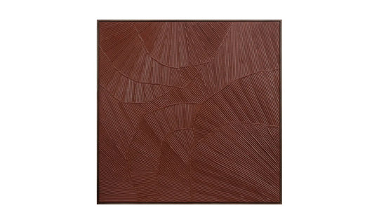 Moe's Home Collection - Flutter Framed Painting Maroon - WP-1307-37 | American Home Furniture