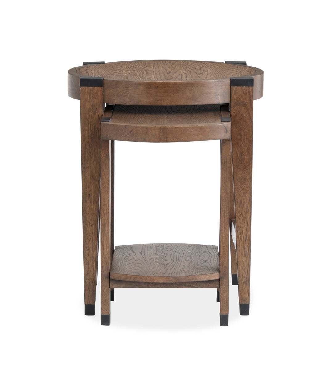 Kaysen Wallaby And Matte Black Nesting End Table - T5817-12