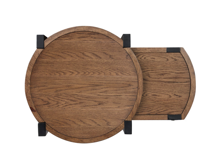 Kaysen Wallaby And Matte Black Nesting End Table - T5817-12