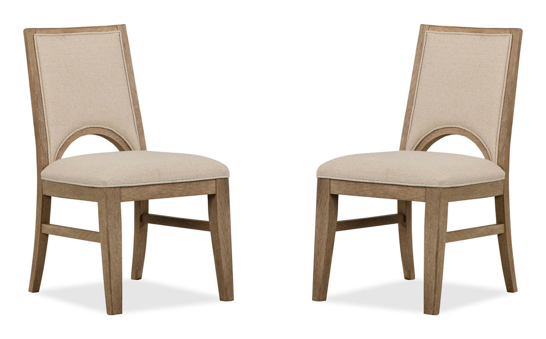 Tristan Swiss Coffee Upholstered Side Chair - Set of 2 - D5878-64