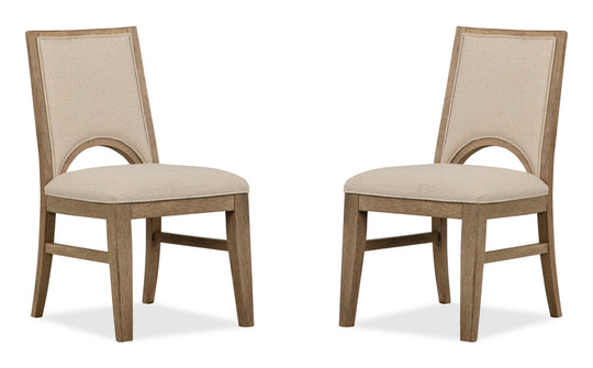 Tristan Swiss Coffee Upholstered Side Chair - Set of 2 - D5878-64