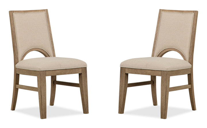 Tristan Swiss Coffee Upholstered Side Chair - Set of 2 - D5878-64