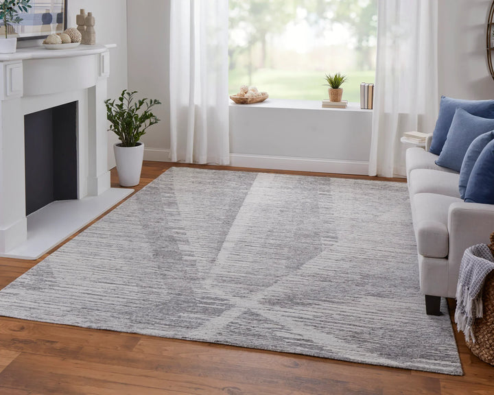 Rectangle/Taupe-Ivory