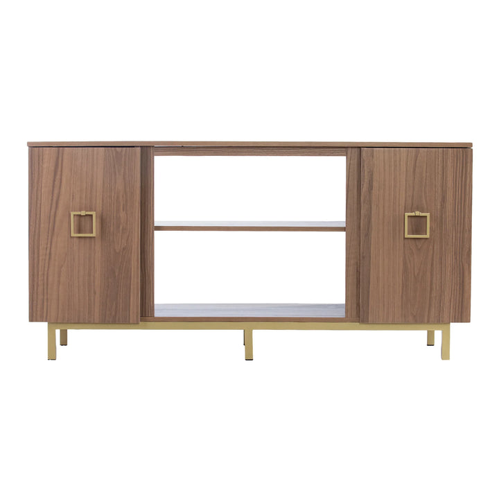 Yorkville Media Console w/ Storage - AmericanHomeFurniture