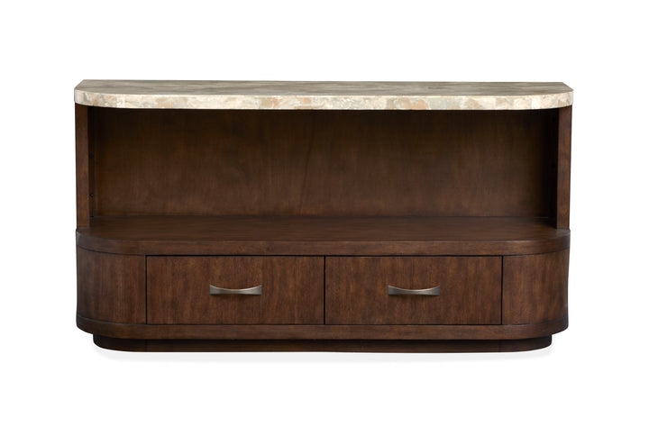 Mcpherson Burnt Umber Demilune Sofa Table - T6351-75