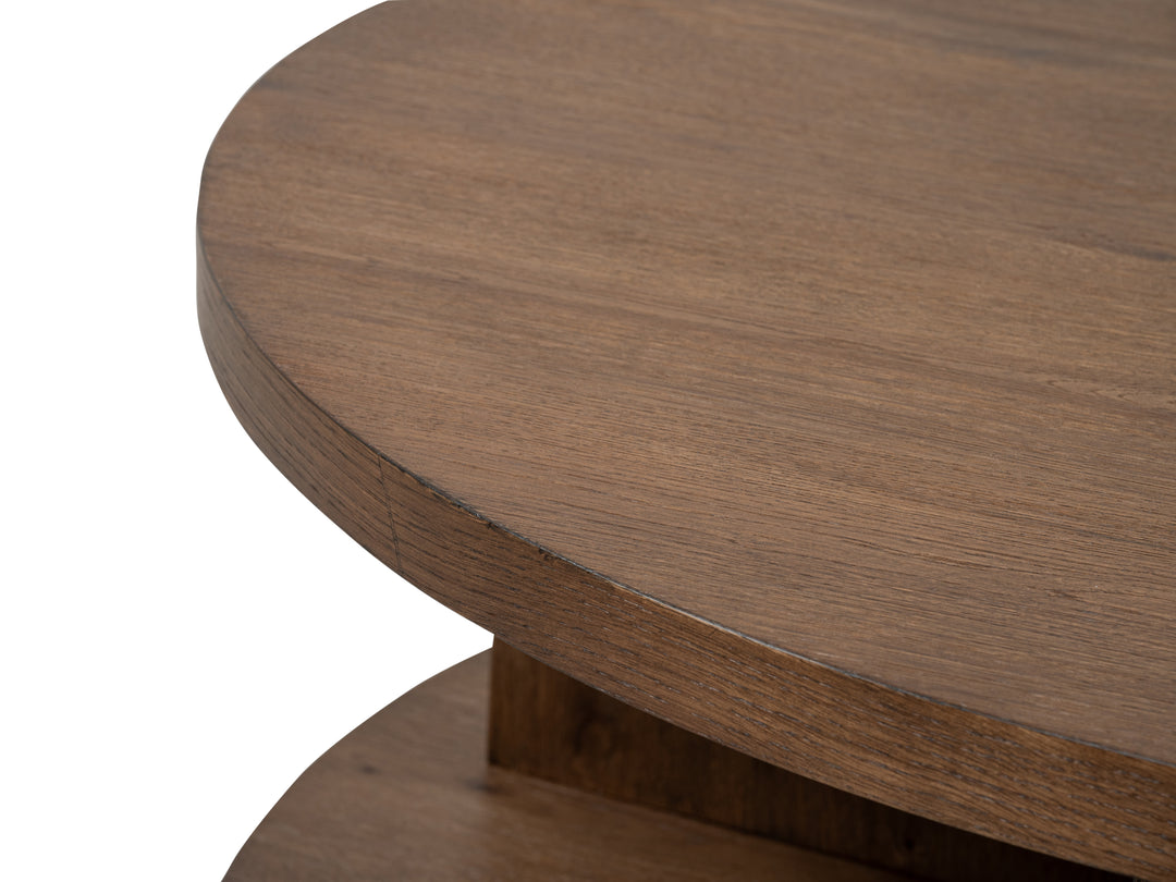 Oswald Brown Round Cocktail Table - T6576-45