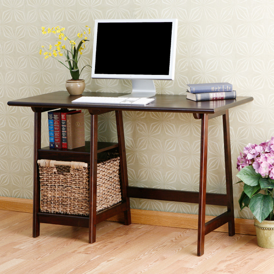 American Home Furniture | SEI Furniture - Langston Desk - Espresso