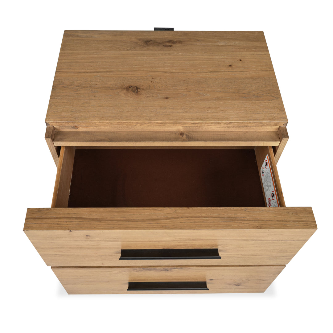 Davenport Rustic Caramel Drawer Nightstand - B6309-01