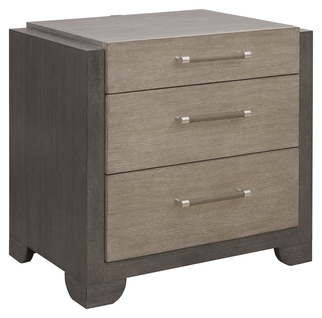 Anderson Park Moose Trail And Frontier Brown 3 Drawer Nightstand - P402140