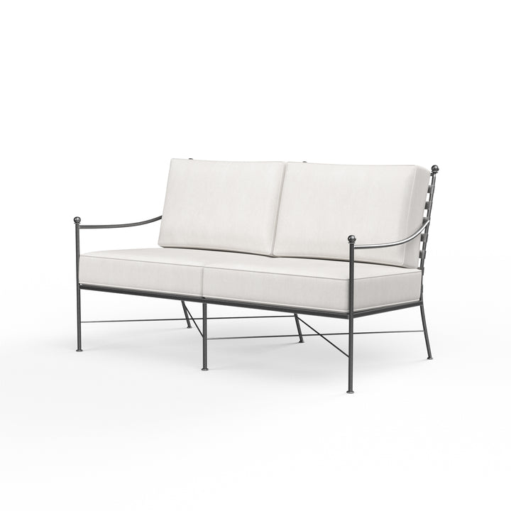 American Home Furniture | Sunset West - Provence Loveseat in Canvas Flax w/ Self Welt