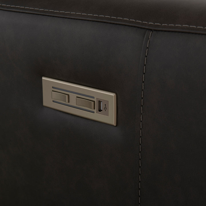 Germain Leather Power Motion Sofa