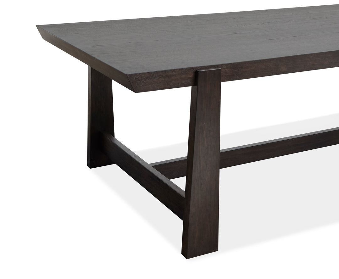 Tauren Coffee Bean Trestle Dining Table - D6434-21