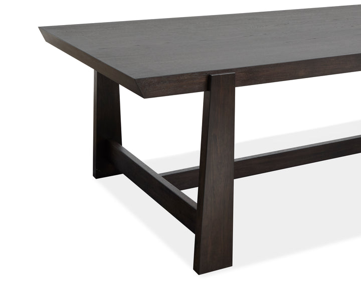 Tauren Coffee Bean Trestle Dining Table - D6434-21