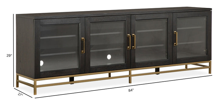 Lindon Coffee Bean Dark Large Console - E5570-08D