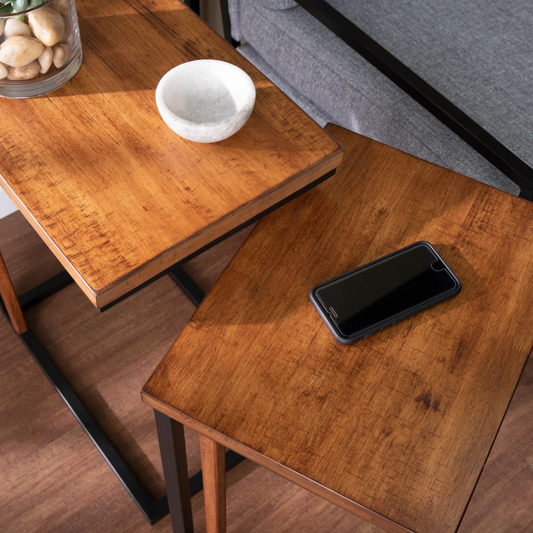 Sabanti Nesting C-Tables – 2pc Set - AmericanHomeFurniture