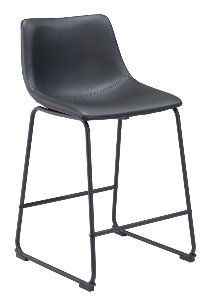 Smart Counter Stool (Set of 2) Black - AmericanHomeFurniture