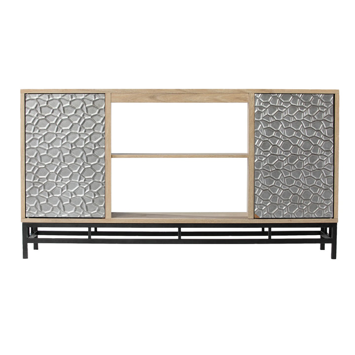 Hollesborne Media Console w/ Storage - AmericanHomeFurniture