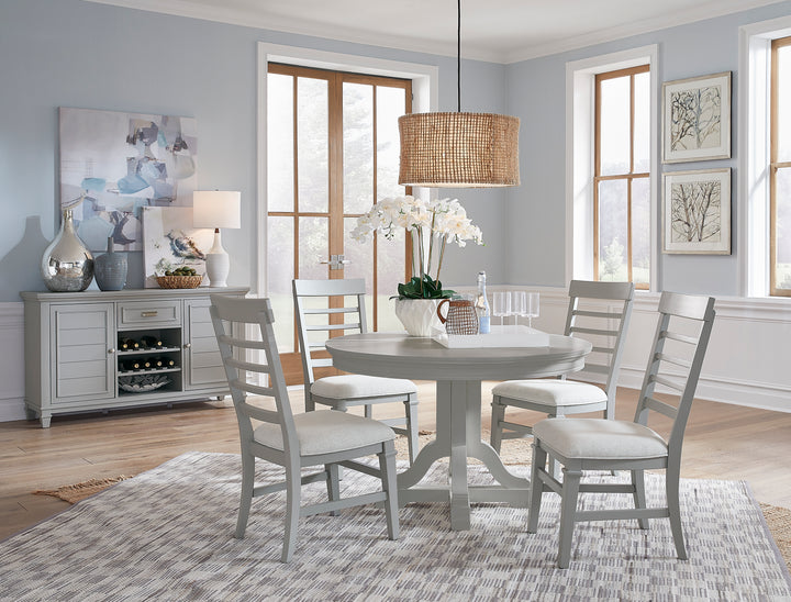 Charleston Harbor Gray Grey Extendable Rectangular Dining Table - D5611-20GY