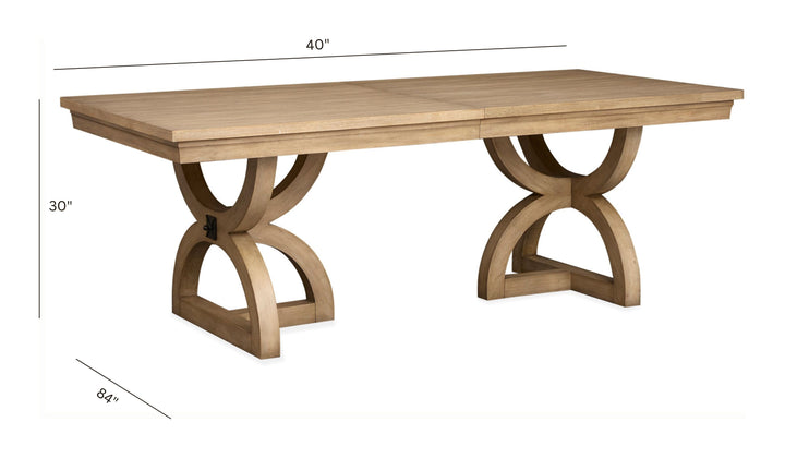 Coventry Honey Maple Extendable Trestle Dining Table - D6480-21