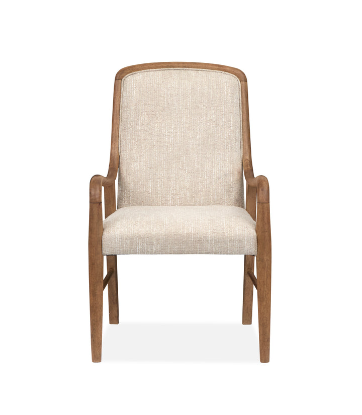 Woodward Dark Clove Wood Slat Back Arm Chair - Set of 2 - D6521-73
