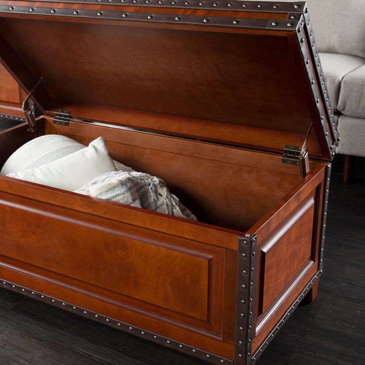 American Home Furniture | SEI Furniture - Amherst Trunk Coffee Table w/ Storage