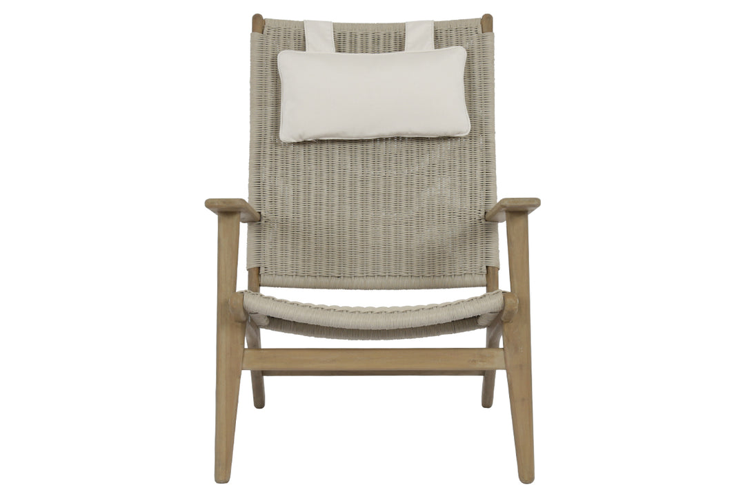 American Home Furniture | Sunset West - Coastal Teak Cushionless Highback Chair