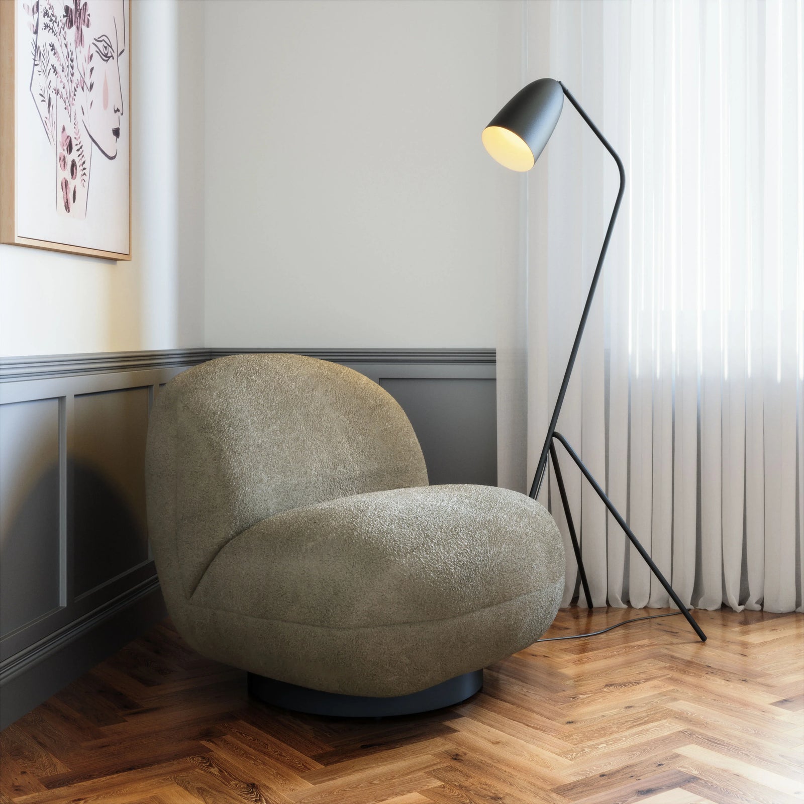 Zuo Myanmar Accent Chair Olive Green ACCENT + LOUNGE CHAIRS
