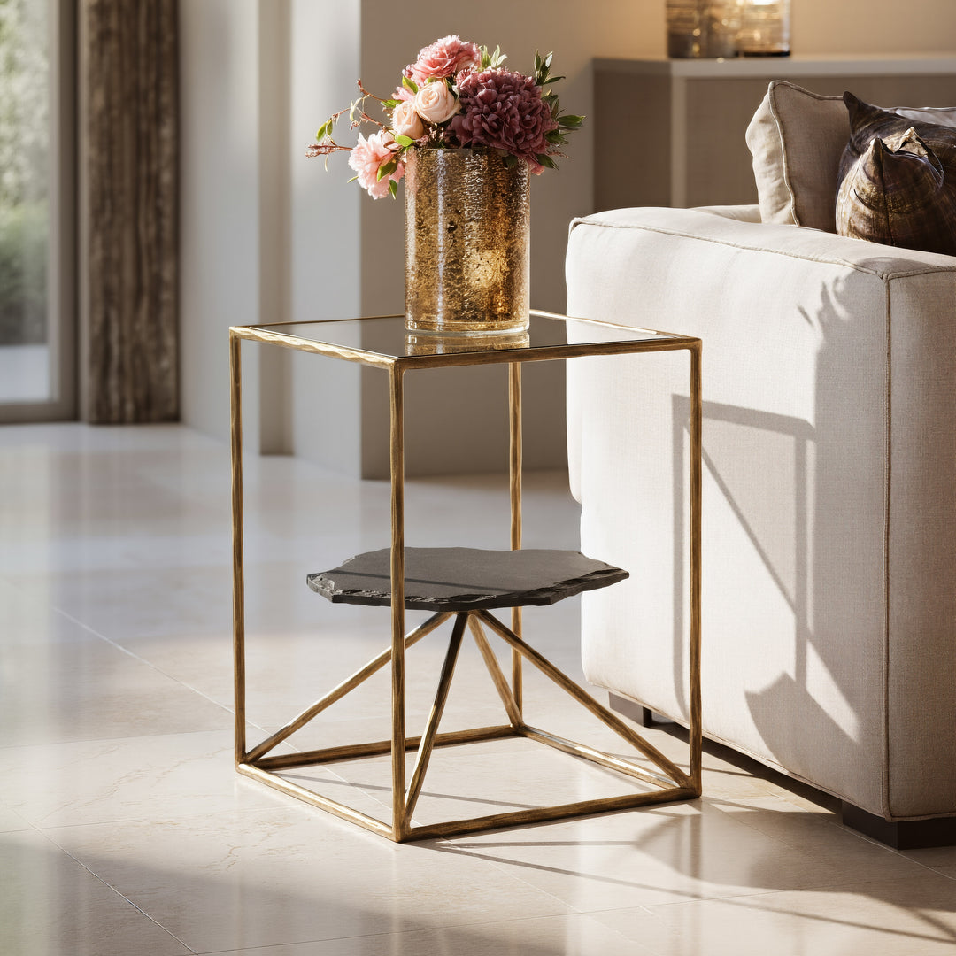 Ranol Side Table Brass - 110601