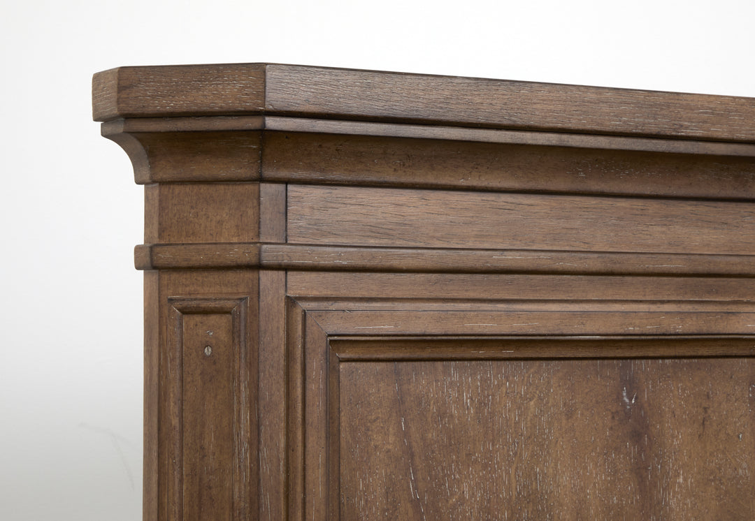 Adler Court Florentine Walnut King Panel Storage Bed - B5991-64A