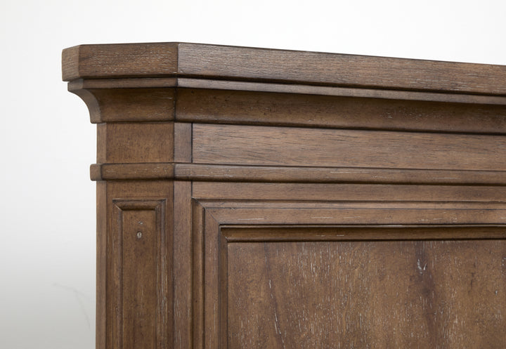 Adler Court Florentine Walnut King Panel Storage Bed - B5991-64A