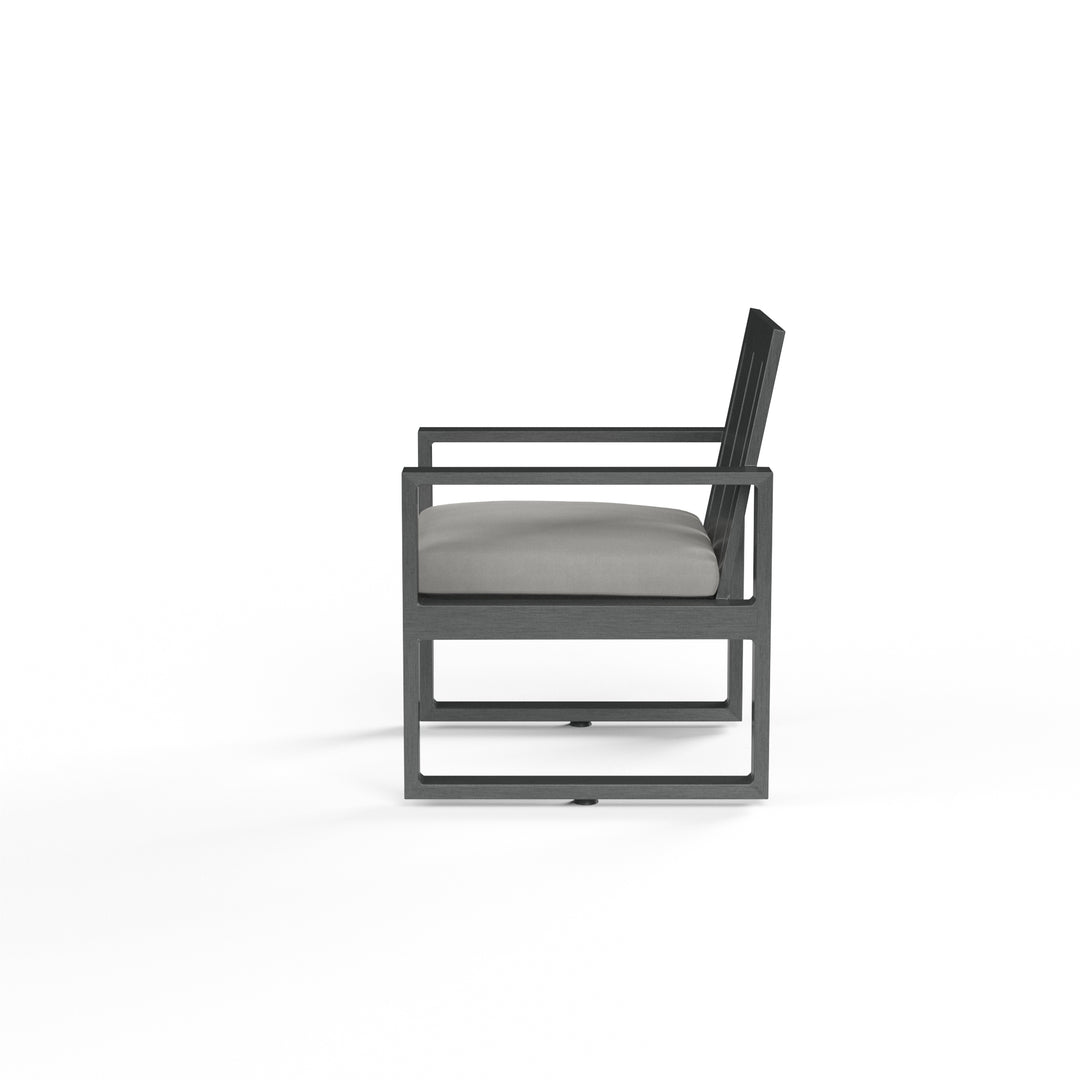 American Home Furniture | Sunset West - Redondo Dining Chair in Cast Silver, No Welt