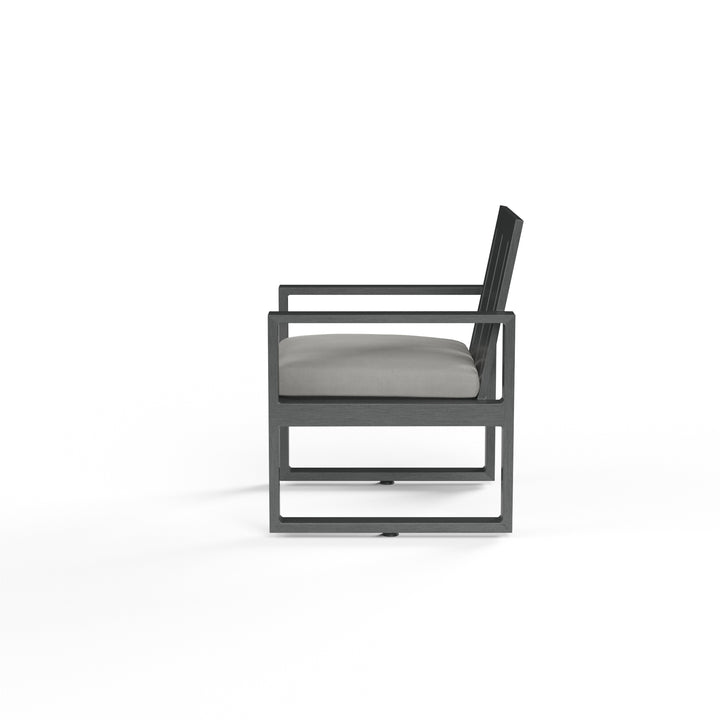 American Home Furniture | Sunset West - Redondo Dining Chair in Cast Silver, No Welt