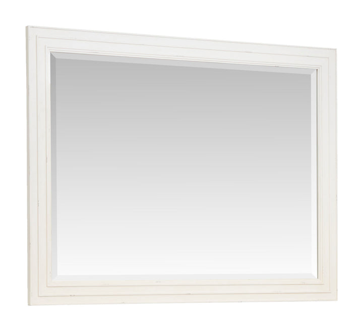 Echo Isles Sea Pearl And Driftwood Double Drawer Dresser With Landscape Mirror - B6310-2240