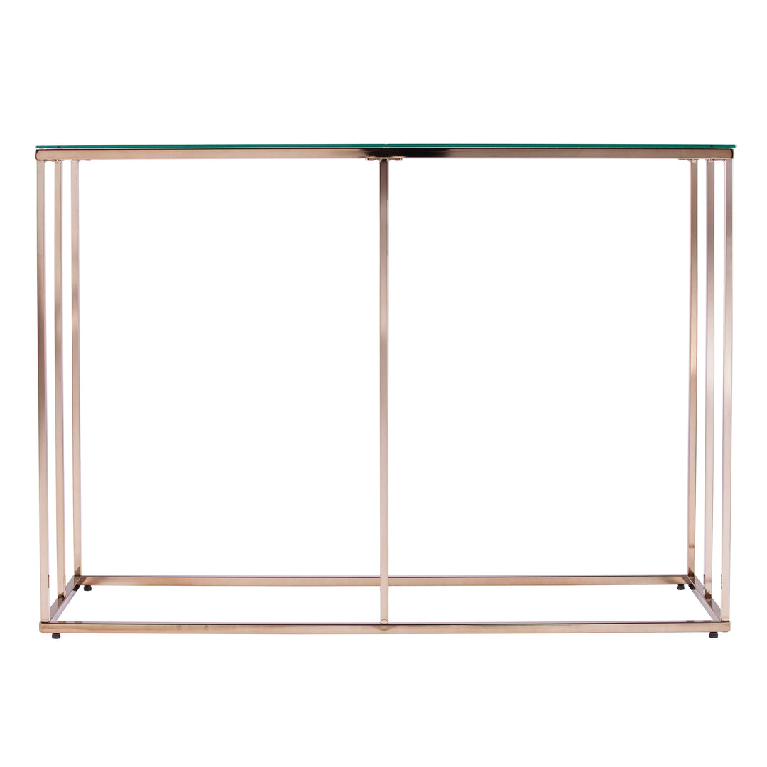 American Home Furniture | SEI Furniture - Nicholance Contemporary Glass-Top Console Table