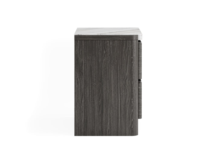 Keaton Black Drawer Nightstand - B6614-01